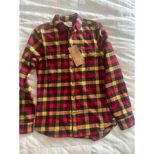 Fjallraven Men's Slim Fit Button-Up Skog Shirt Long Sleeve Plaid Size S NWT